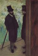 Edgar Degas someone in the corner  of stage Sweden oil painting artist